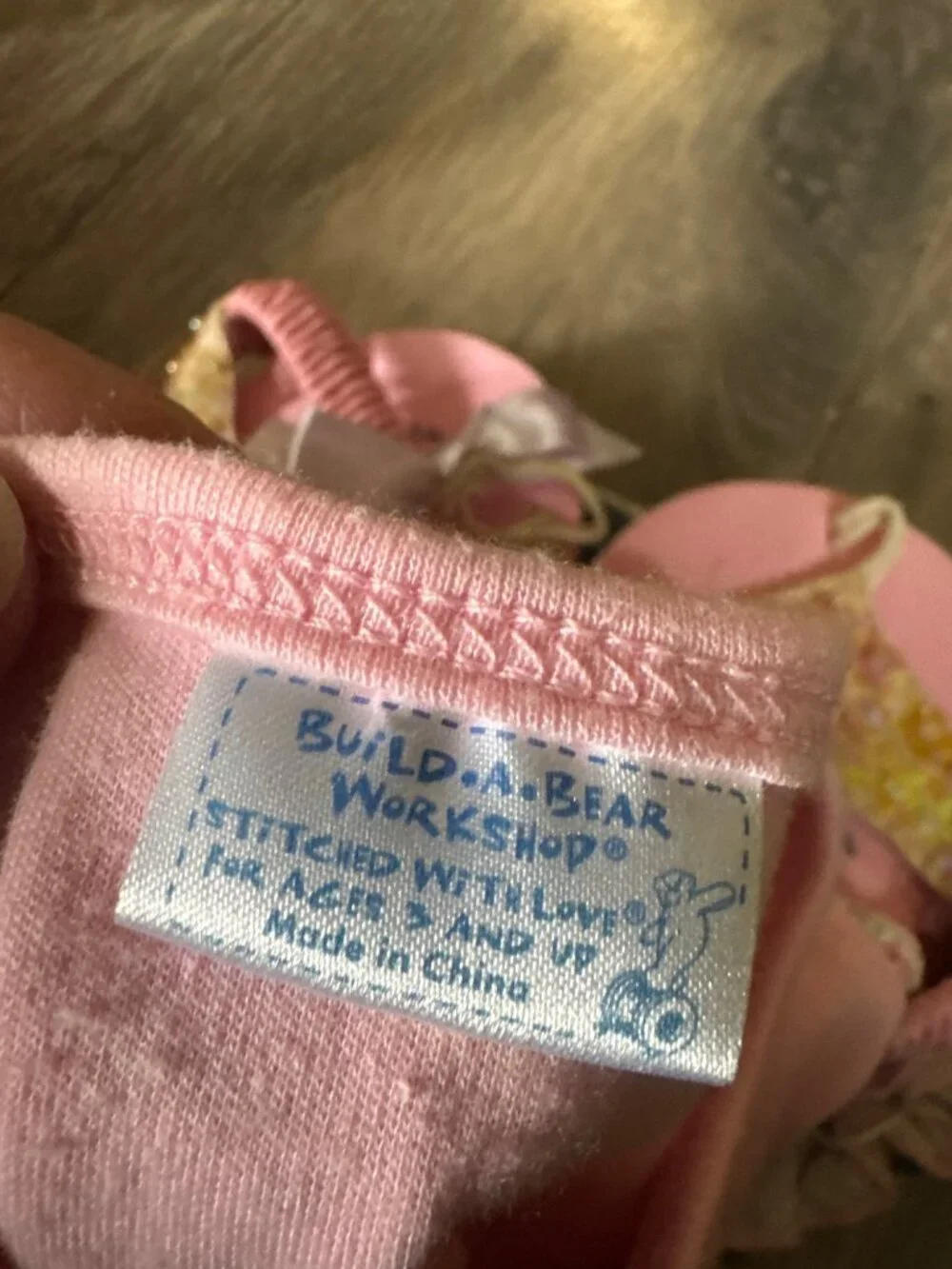 Build-A-Bear Butterfly Outfit Set With Denim Skirt Pink Top Glitter Sandals & Bo